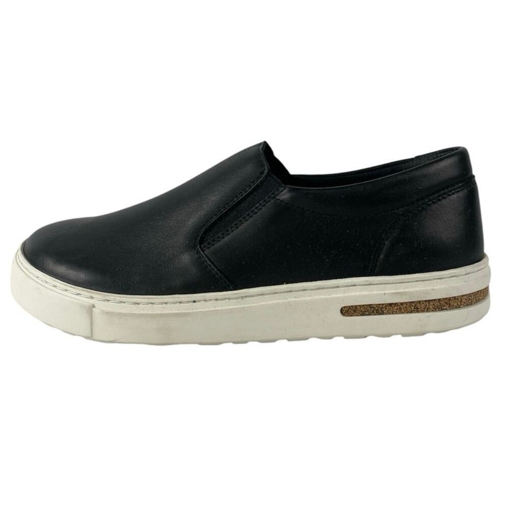 Birkenstock Oswego Black Natural Leather Slip On Loafer Sneaker Shoe Size 38 US8 - Picture 1 of 6